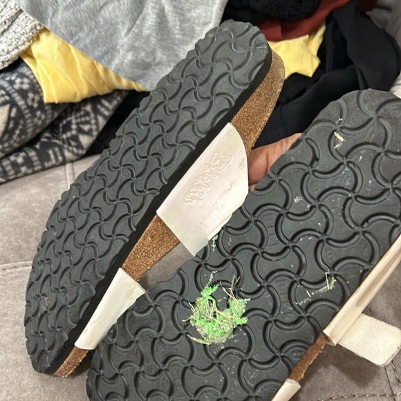 Birkenstock Birki White Madura Velcro Sandals Size 39/8 comfort - Picture 6 of 7